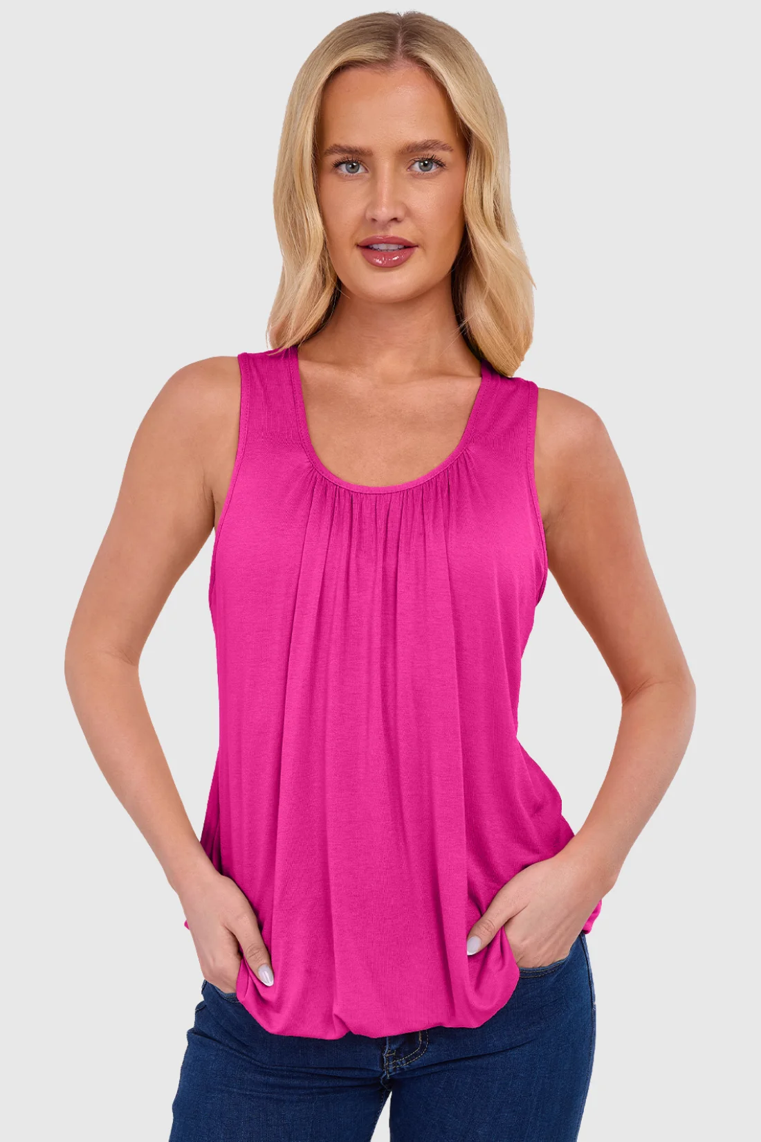 Women's Bubble Hem Vest Top