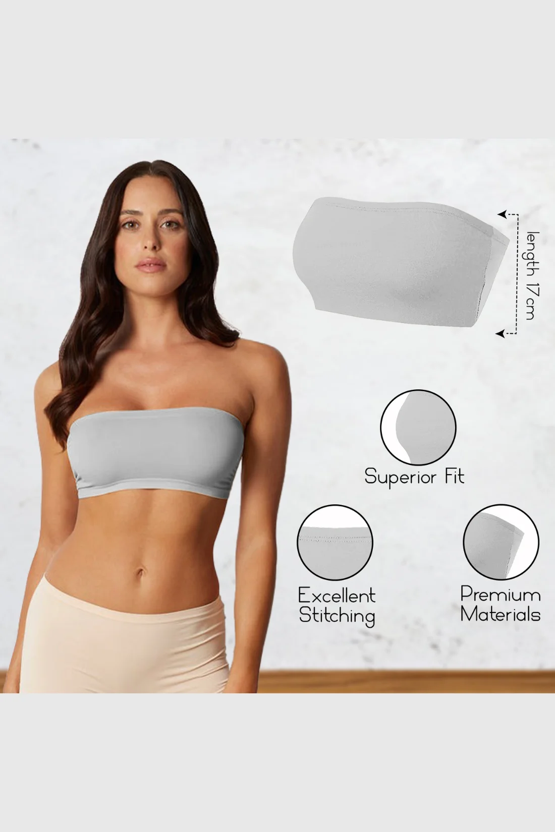 Women's Strapless Bandeau Top