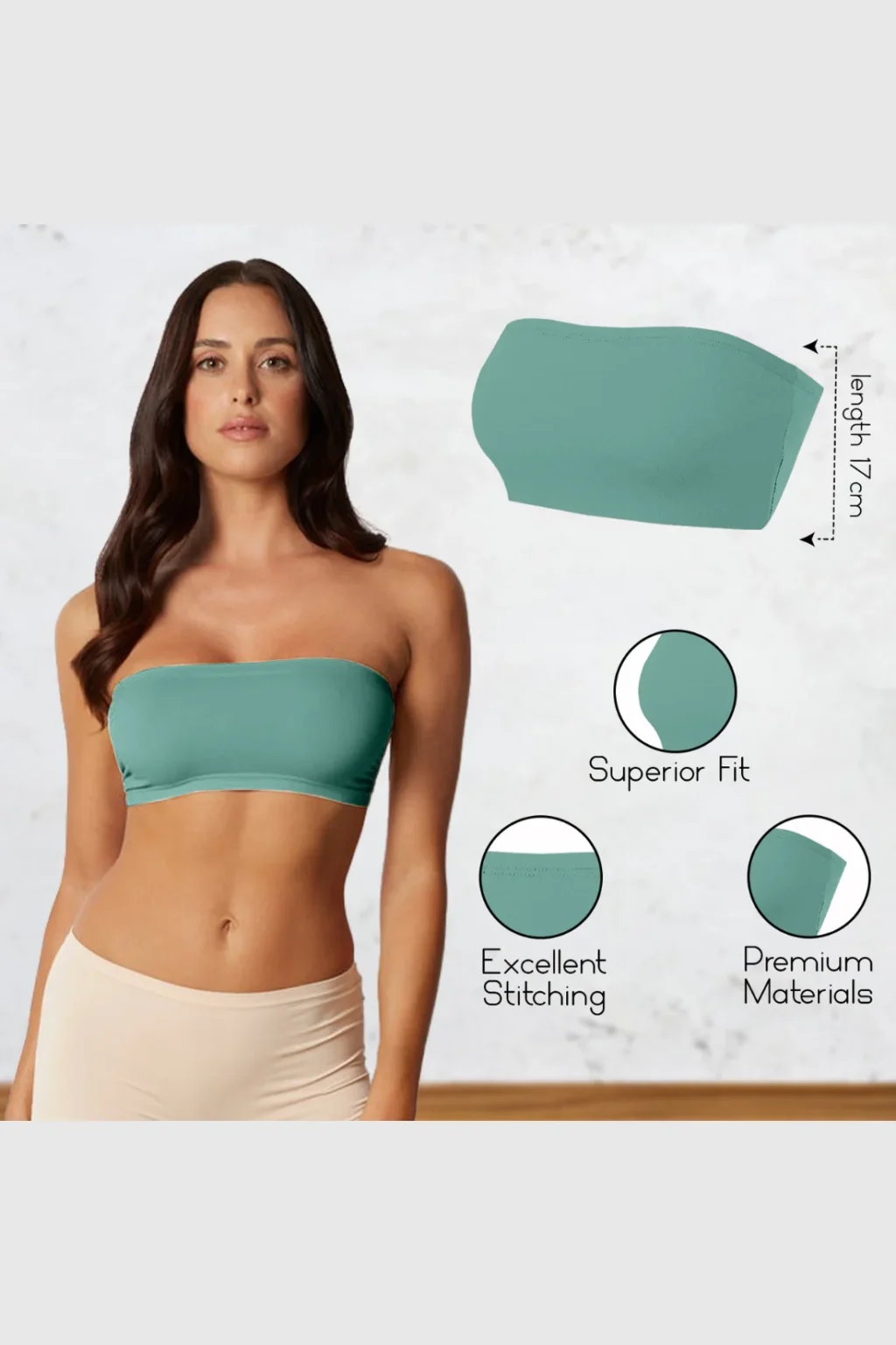 Women's Strapless Bandeau Top