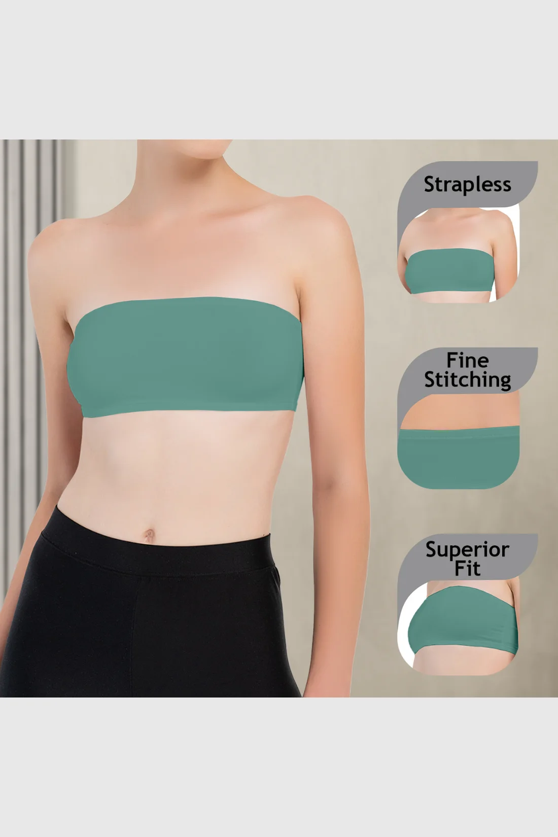 Girls Strapless Bandeau Top