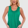 Women's Bubble Hem Vest Top