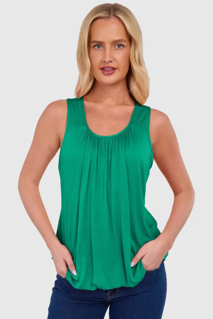 Women's Bubble Hem Vest Top