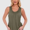 Women's Bubble Hem Vest Top