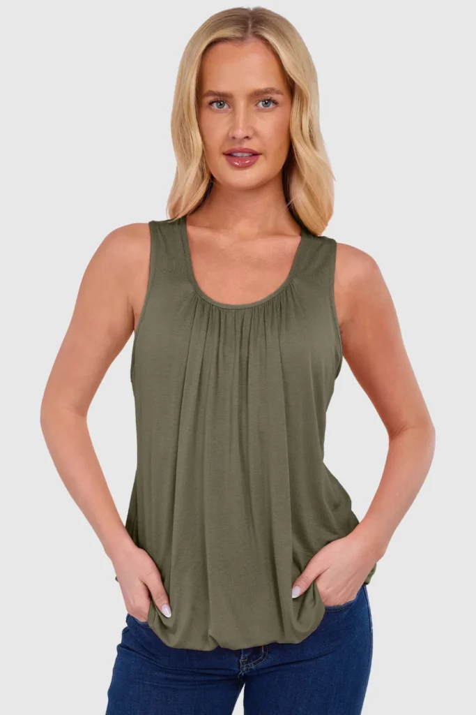 Women's Bubble Hem Vest Top