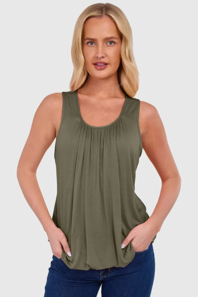Women's Bubble Hem Vest Top