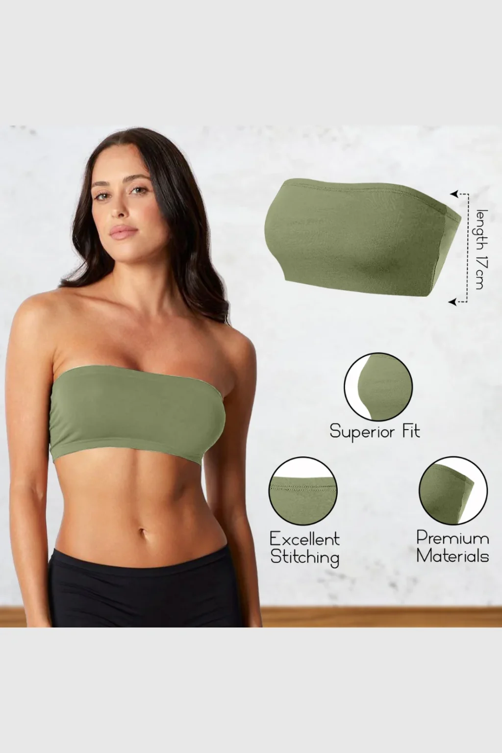 Women's Strapless Bandeau Top