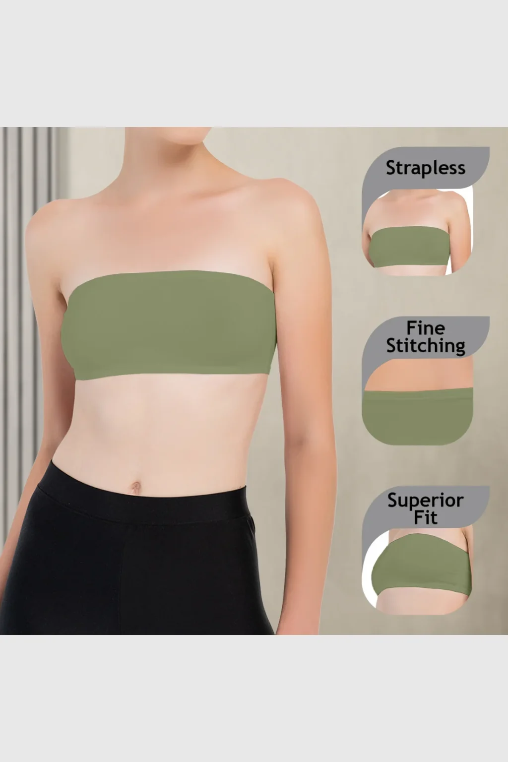 Girls Strapless Bandeau Top
