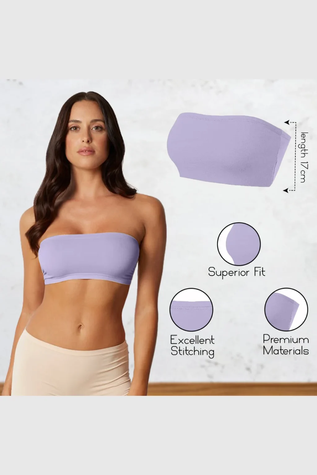 Women's Strapless Bandeau Top