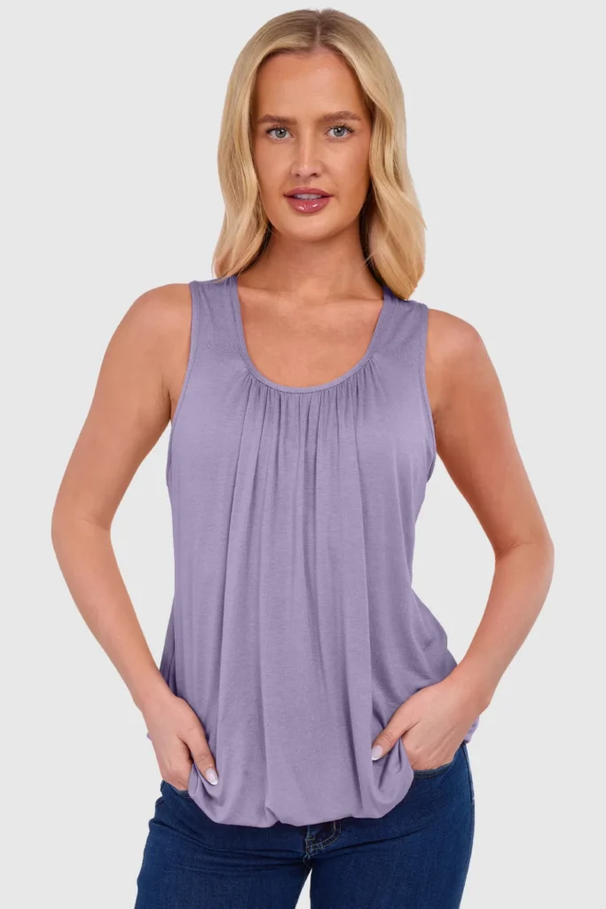 Women's Bubble Hem Vest Top