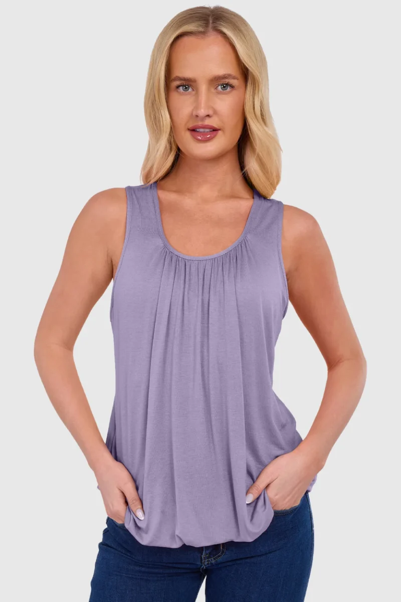 Women's Bubble Hem Vest Top