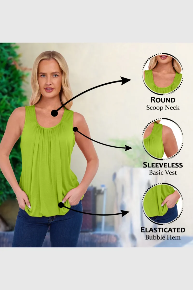 Women's Bubble Hem Vest Top