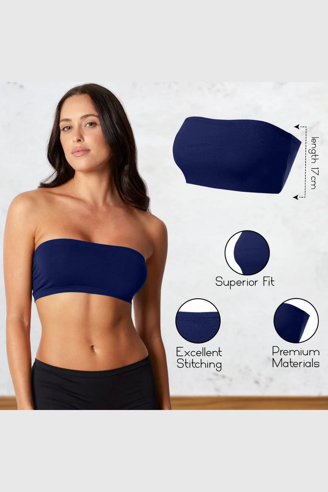 Women's Strapless Bandeau Top