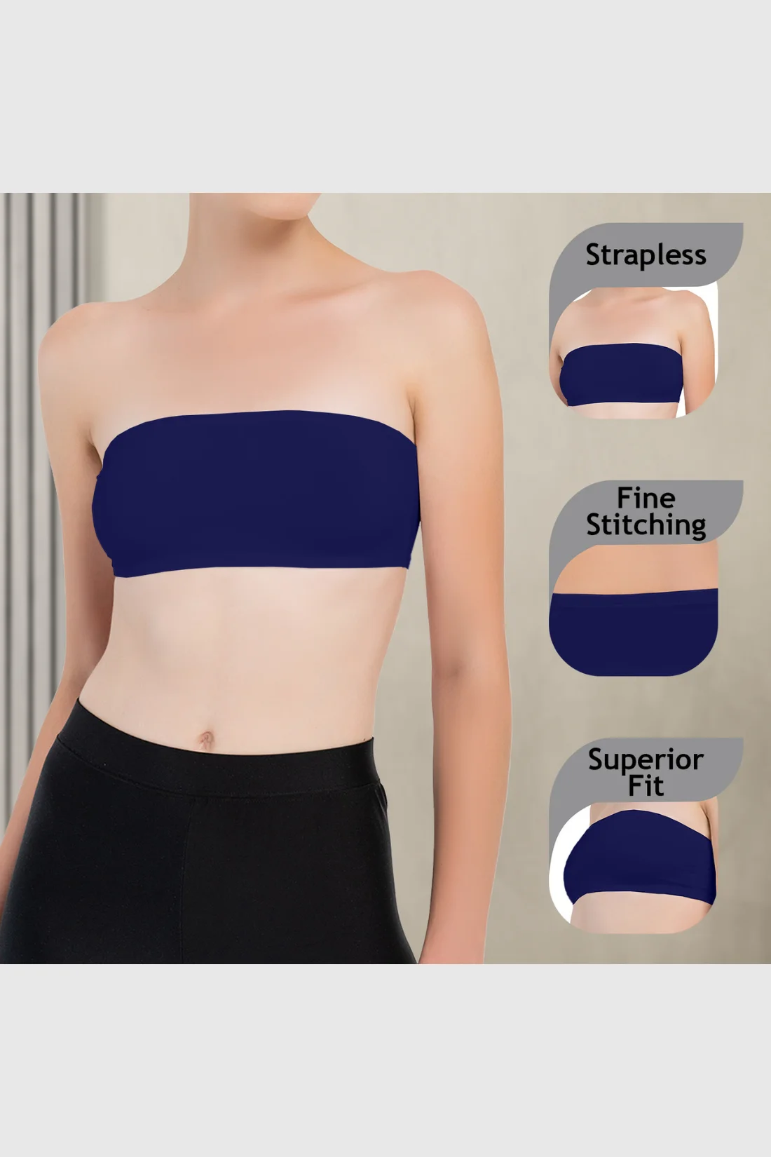 Girls Strapless Bandeau Top