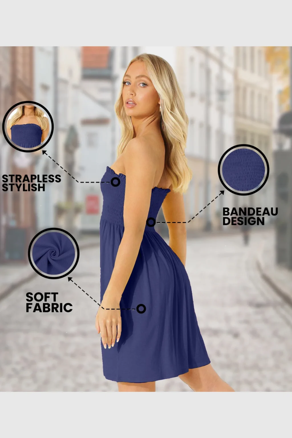 Women's Strapless Mini Dress