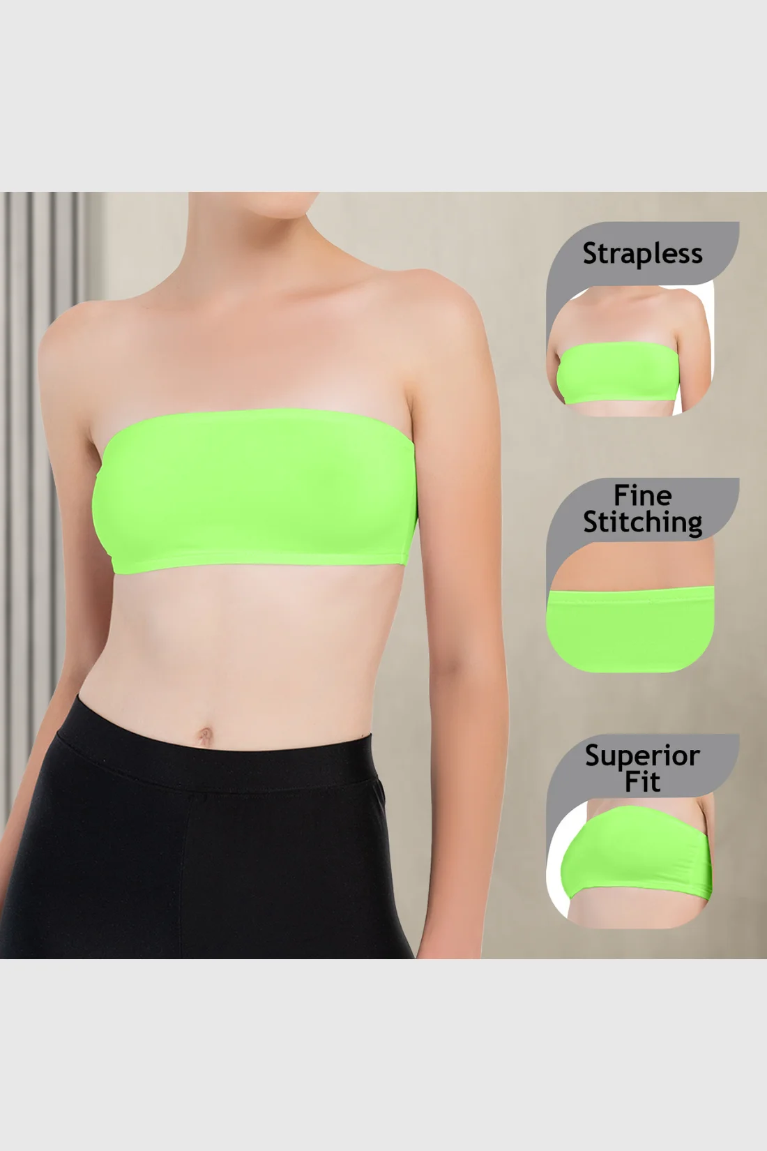 Girls Strapless Bandeau Top