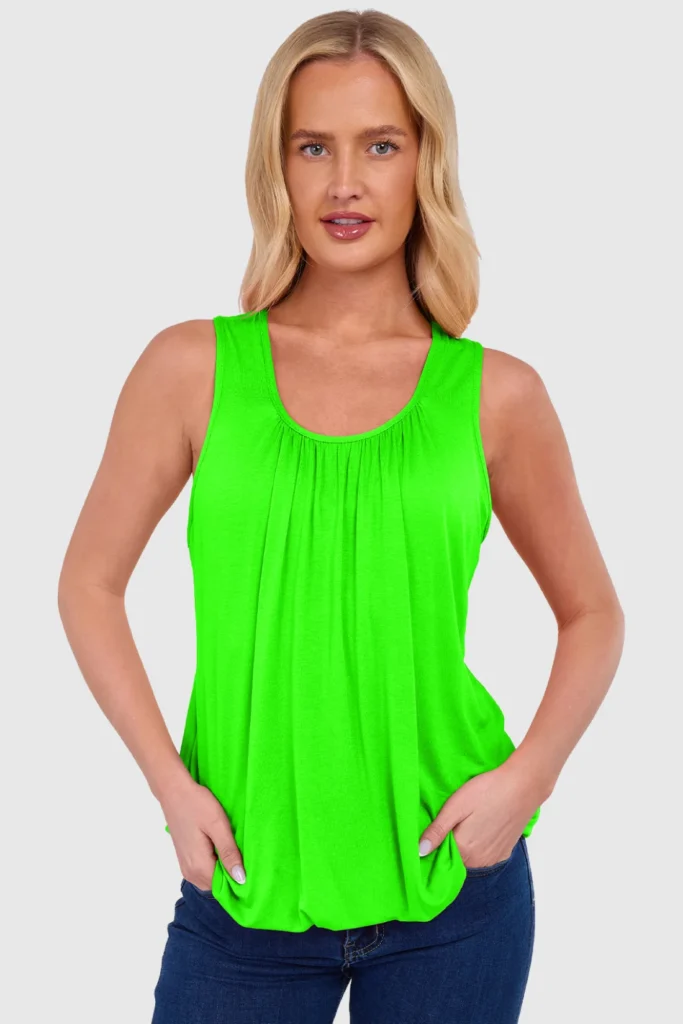 Women's Bubble Hem Vest Top