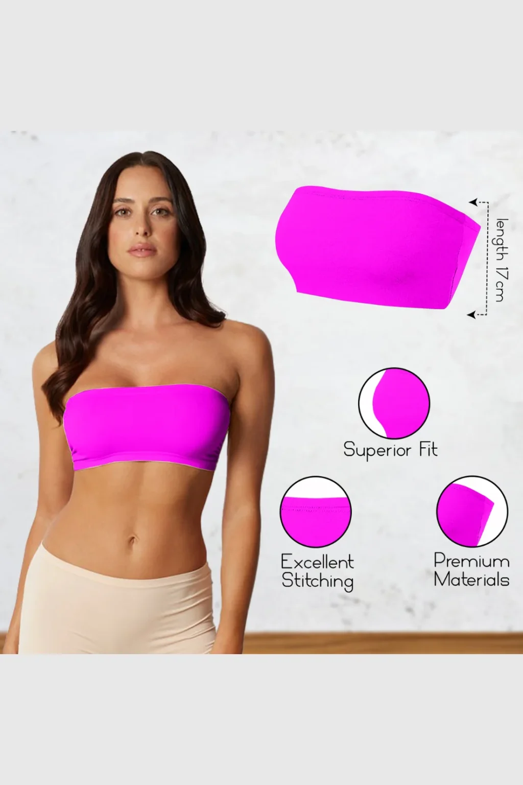 Women's Strapless Bandeau Top