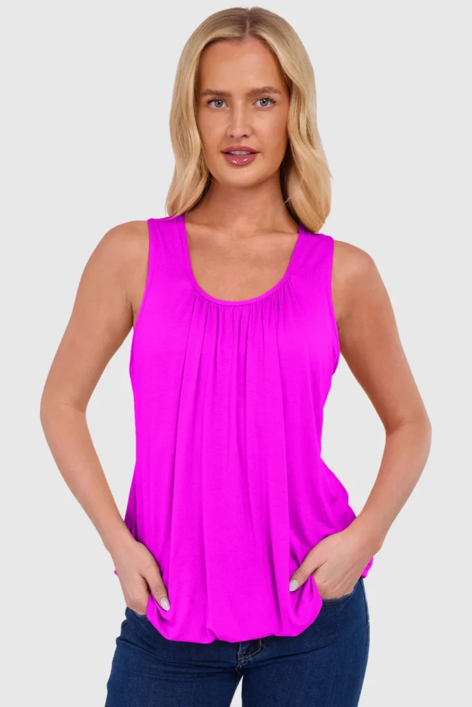 Women's Bubble Hem Vest Top