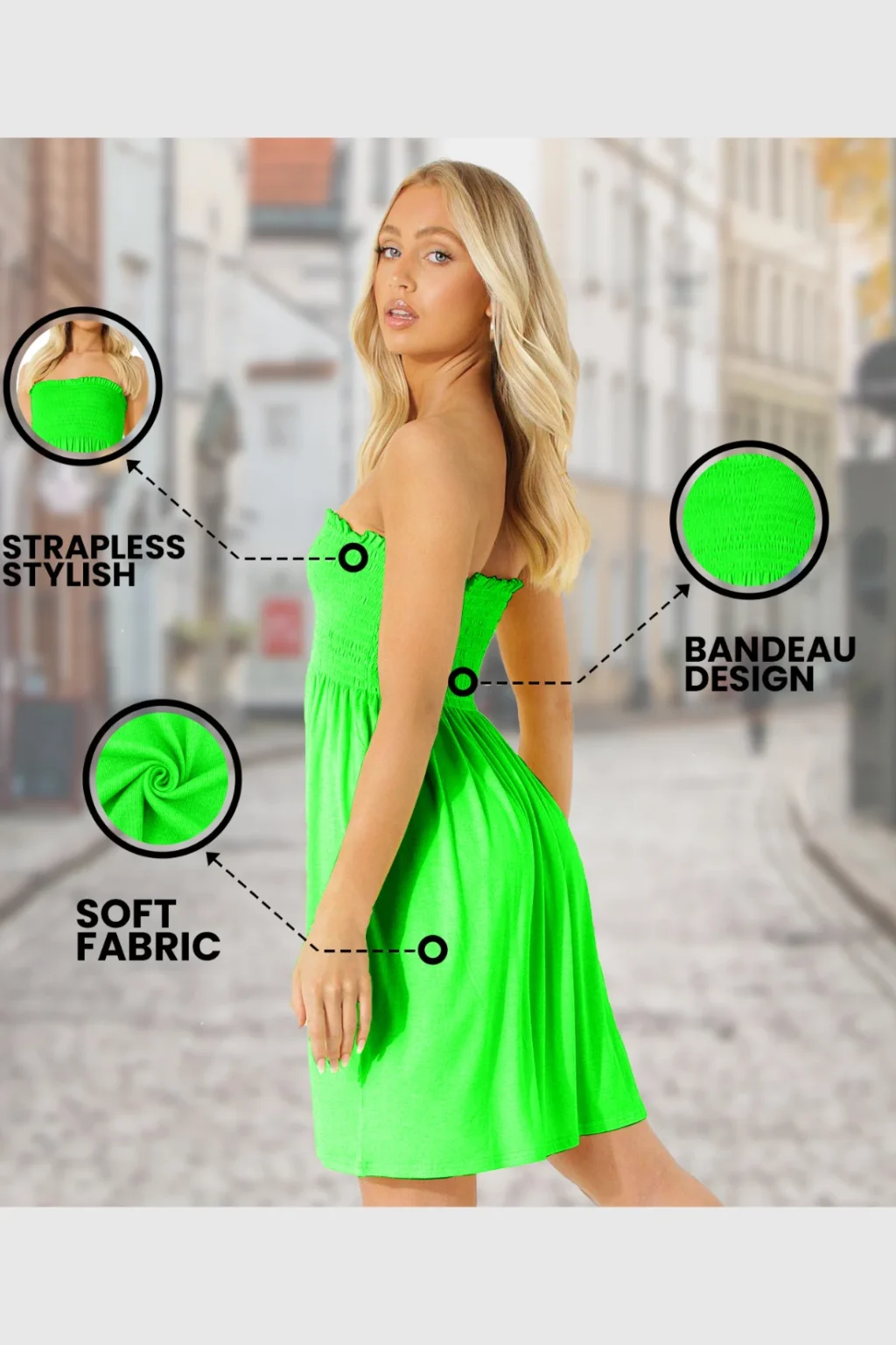 Women's Strapless Mini Dress