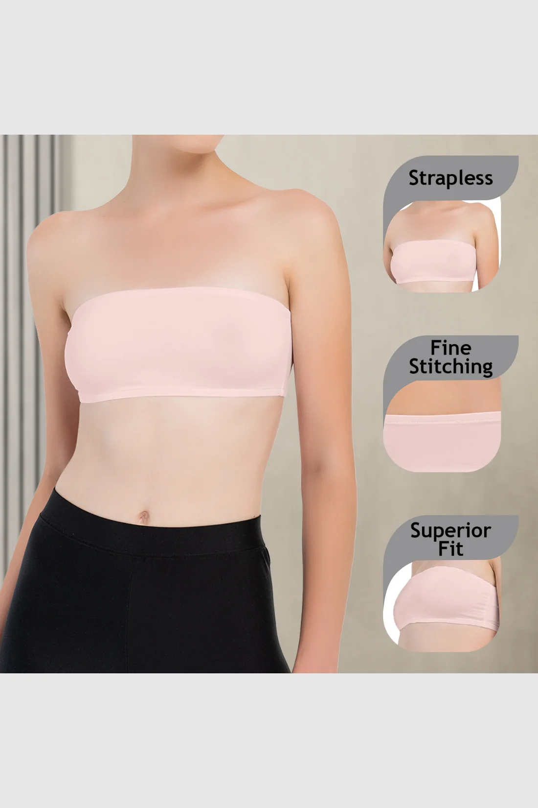 Girls Strapless Bandeau Top