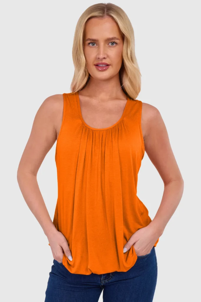 Women's Bubble Hem Vest Top