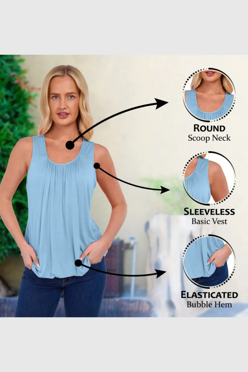 Women's Bubble Hem Vest Top