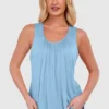Women's Bubble Hem Vest Top