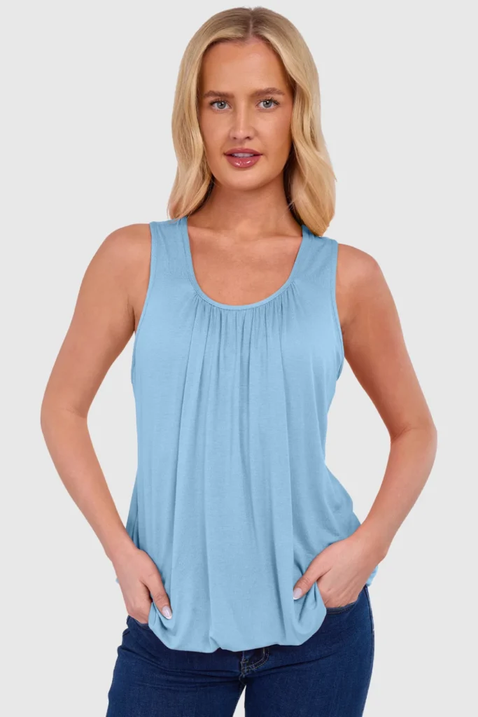 Women's Bubble Hem Vest Top