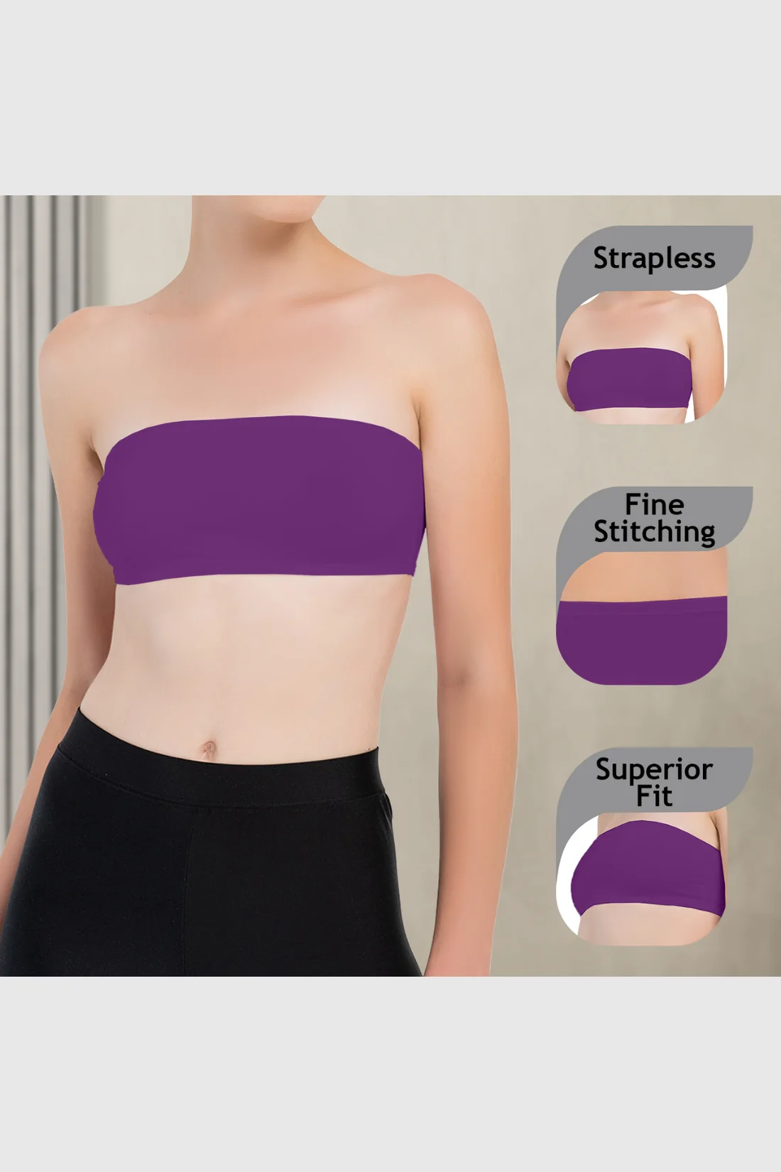 Girls Strapless Bandeau Top