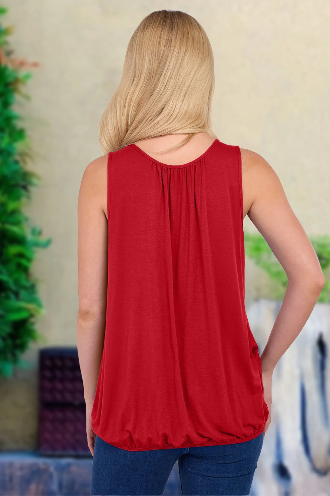 Women's Bubble Hem Vest Top