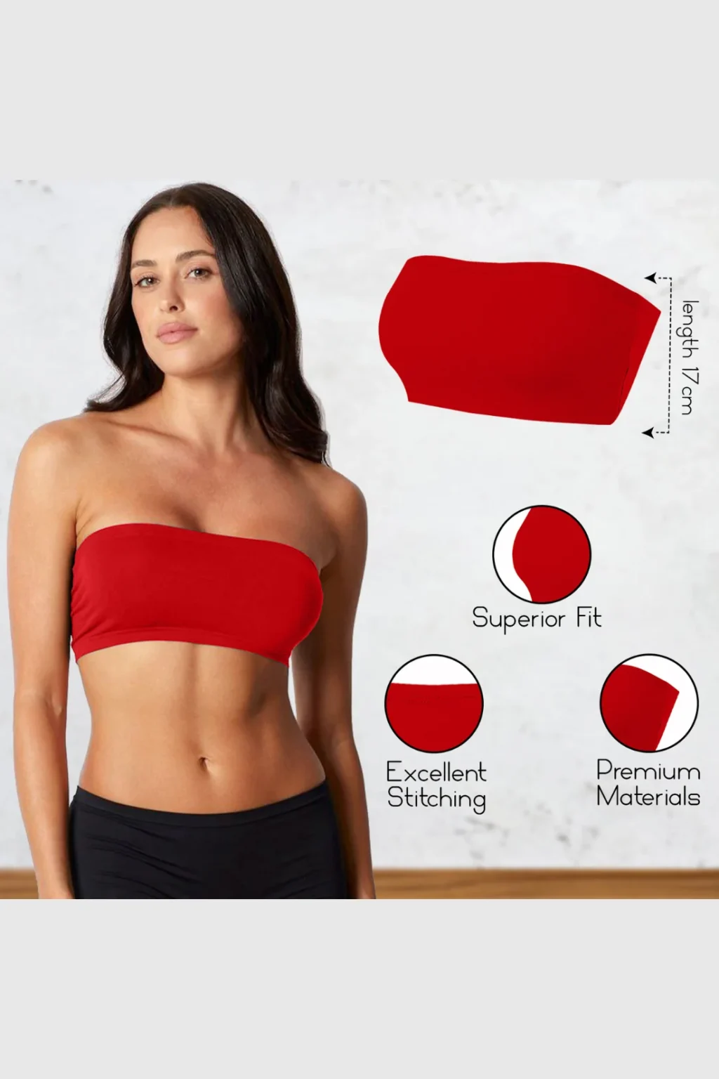 Women's Strapless Bandeau Top