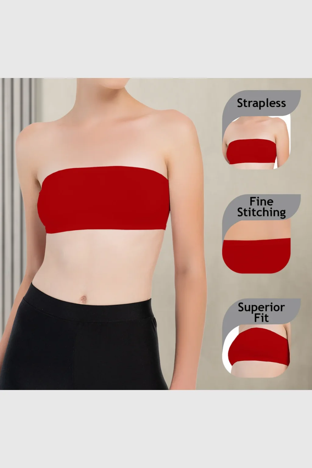 Girls Strapless Bandeau Top