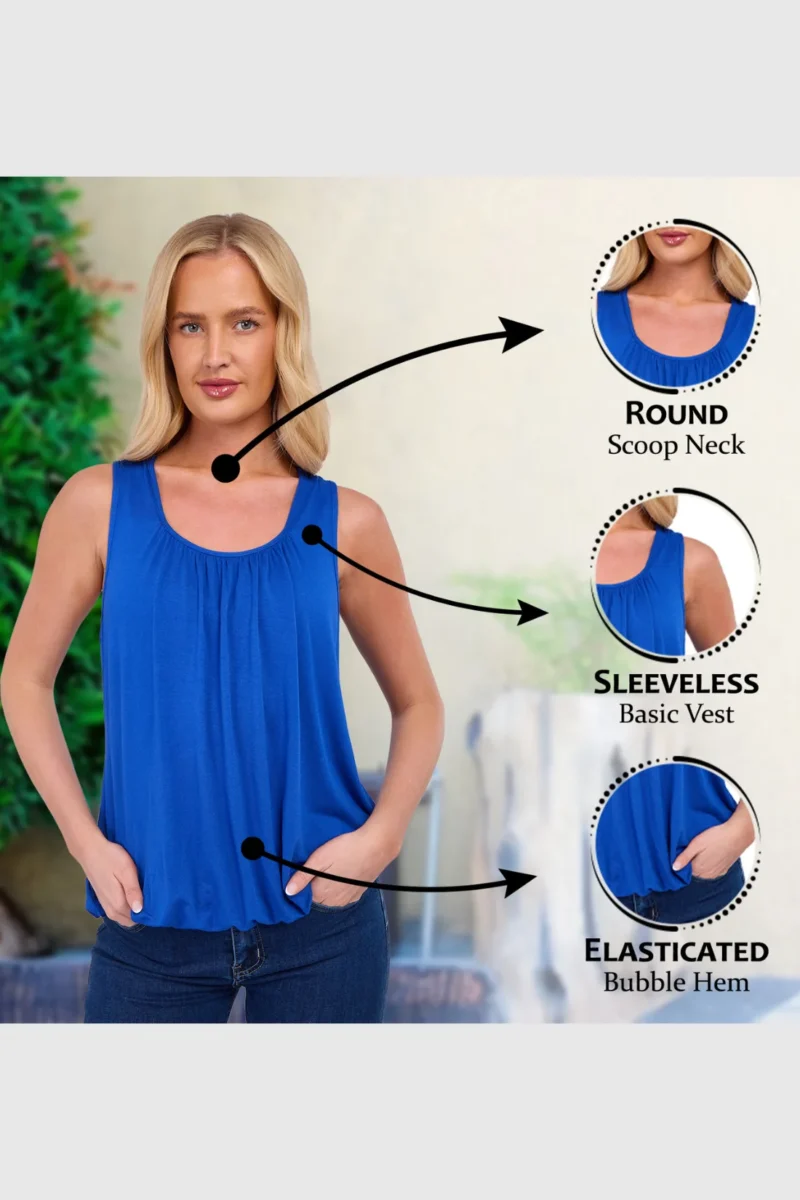 Women's Bubble Hem Vest Top