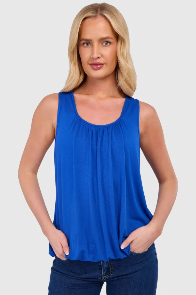 Women's Bubble Hem Vest Top