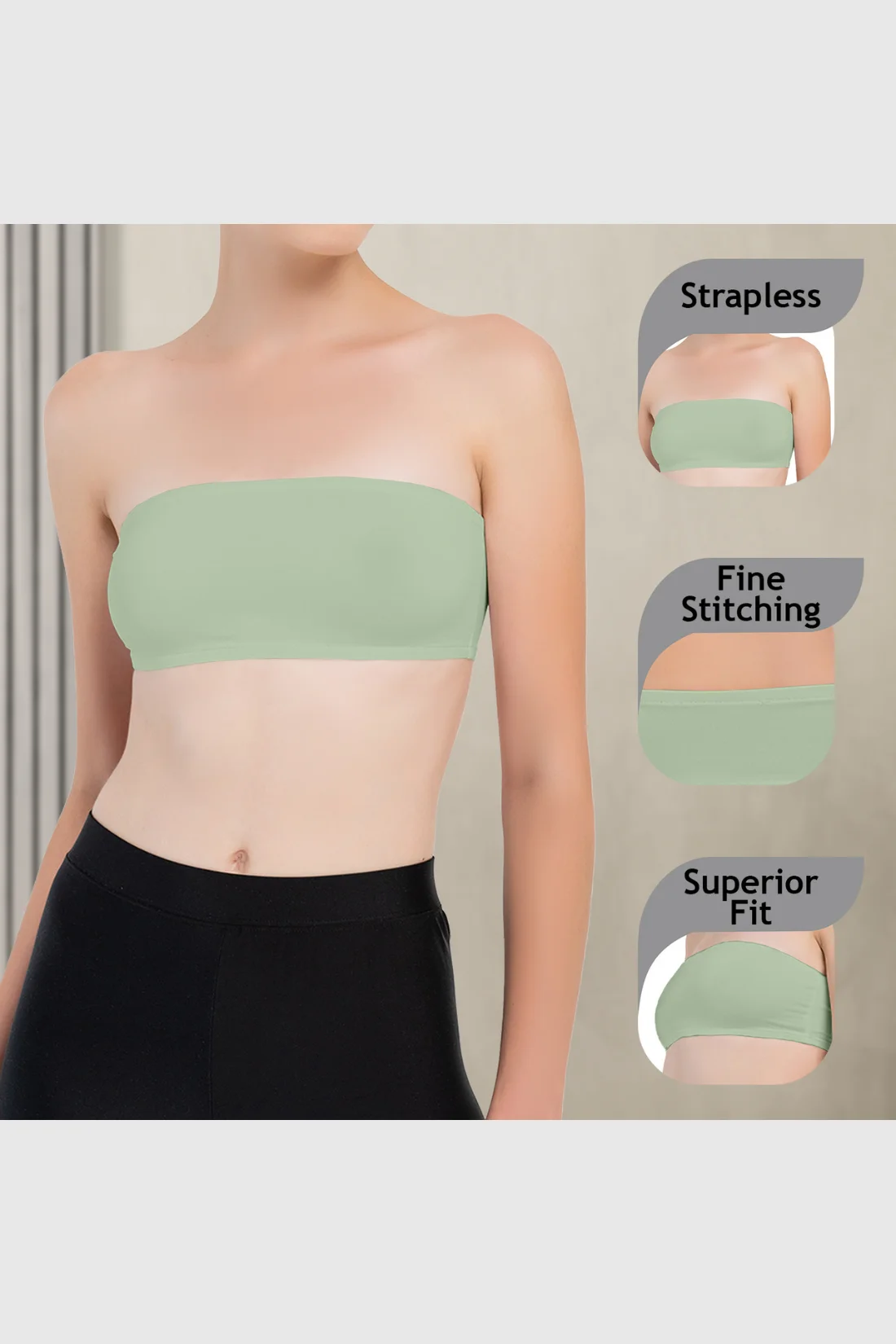 Girls Strapless Bandeau Top