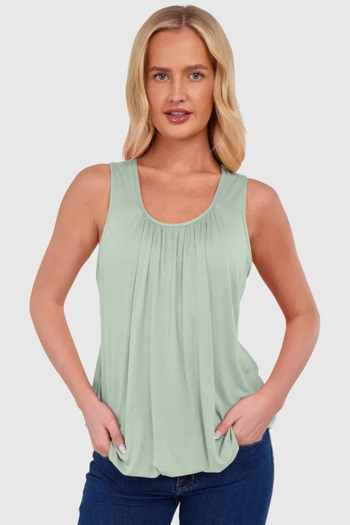 Women's Bubble Hem Vest Top