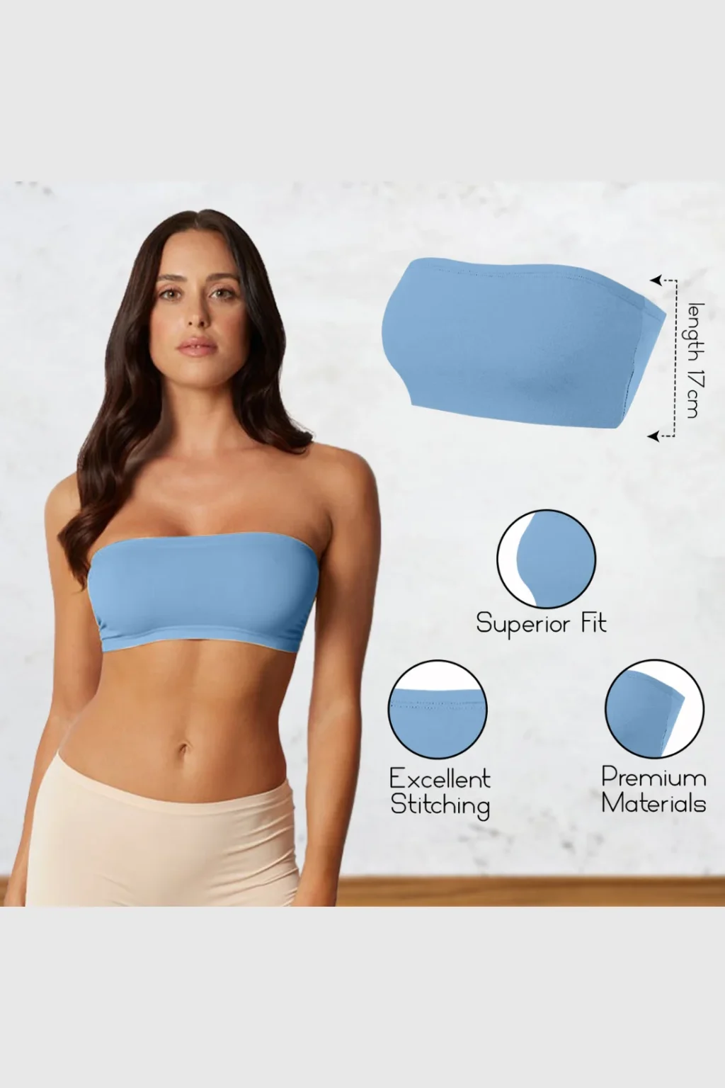 Women's Strapless Bandeau Top