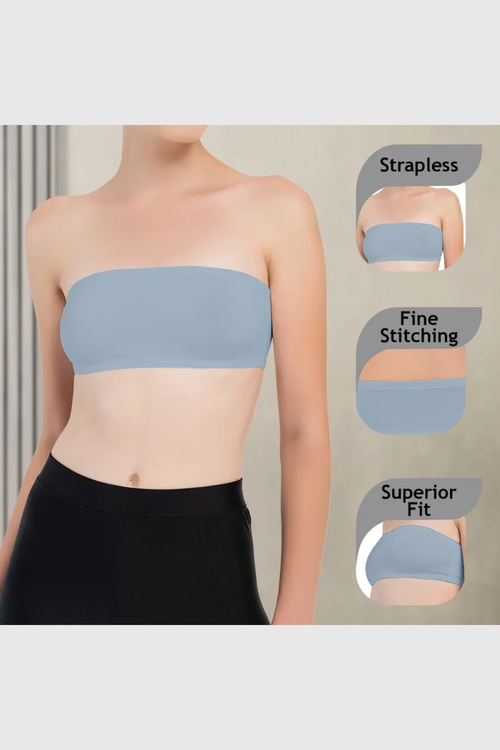 Girls Strapless Bandeau Top