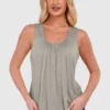 Women's Bubble Hem Vest Top