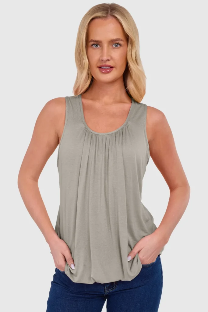 Women's Bubble Hem Vest Top