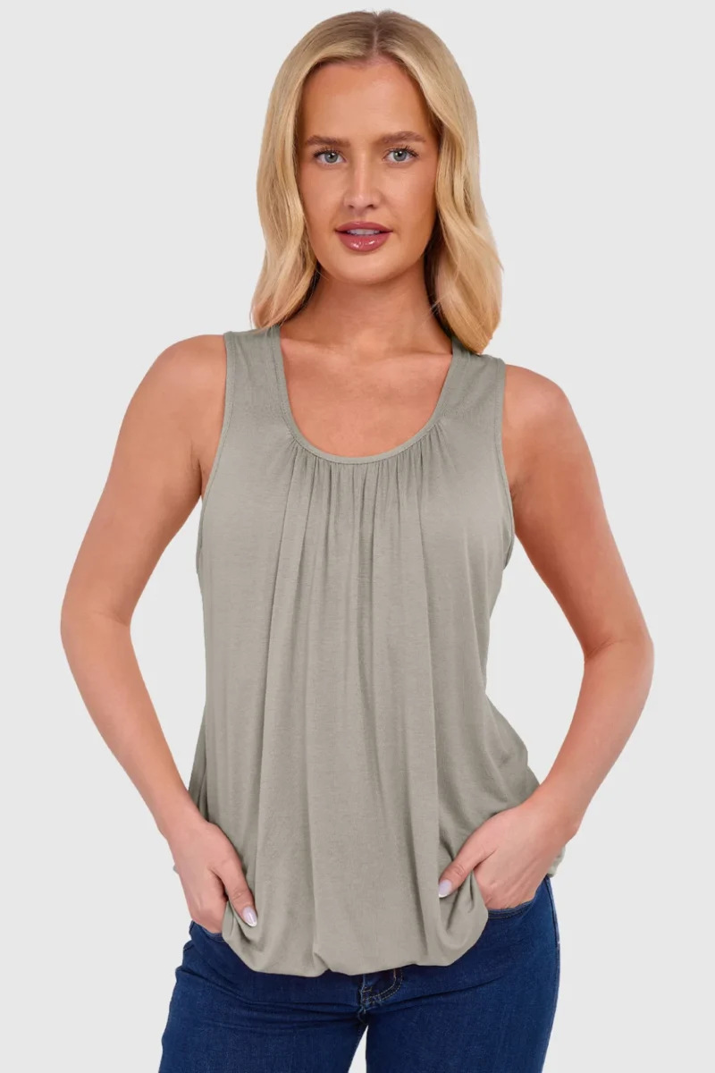 Women's Bubble Hem Vest Top