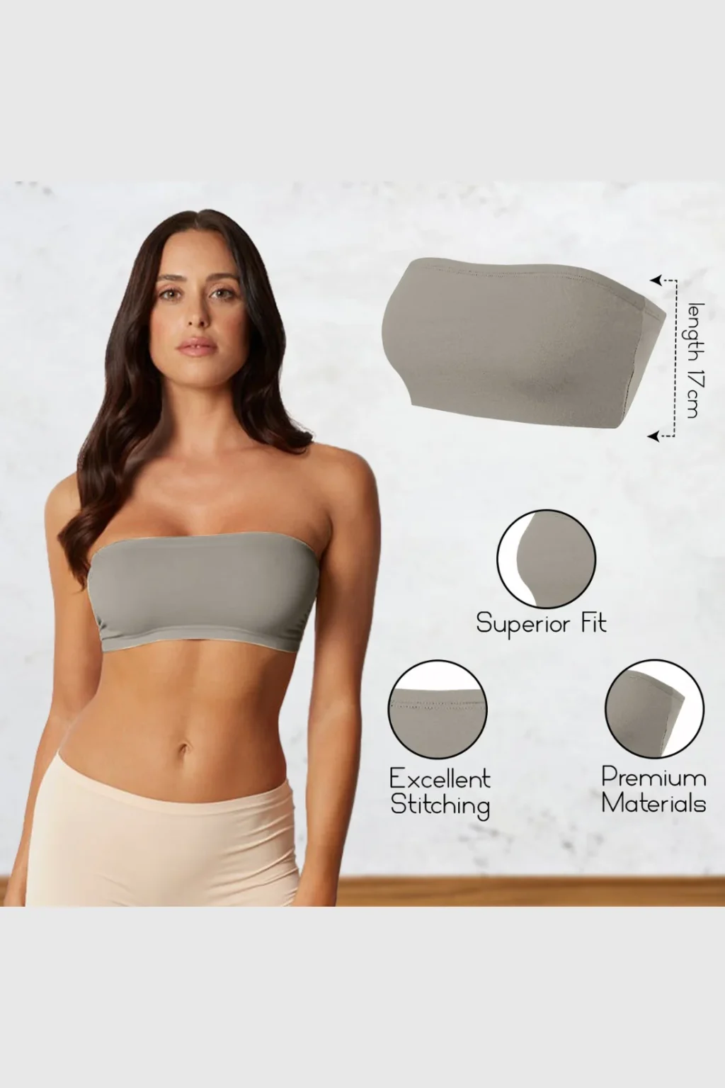 Women's Strapless Bandeau Top