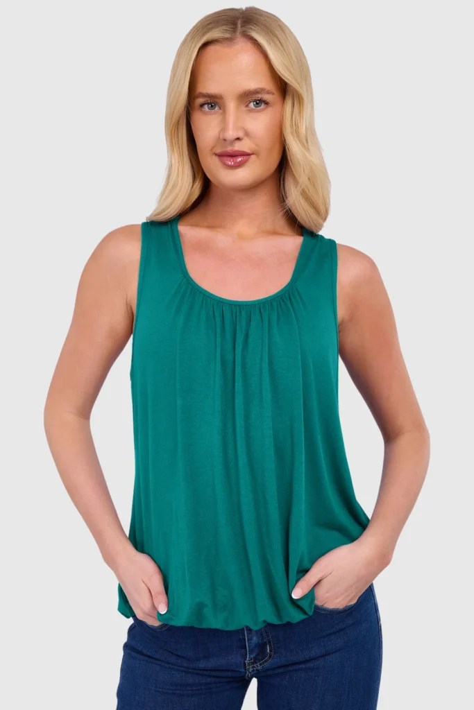 Women's Bubble Hem Vest Top