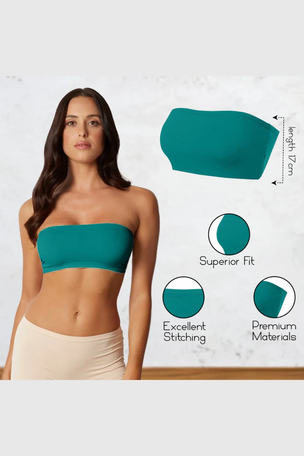 Women's Strapless Bandeau Top