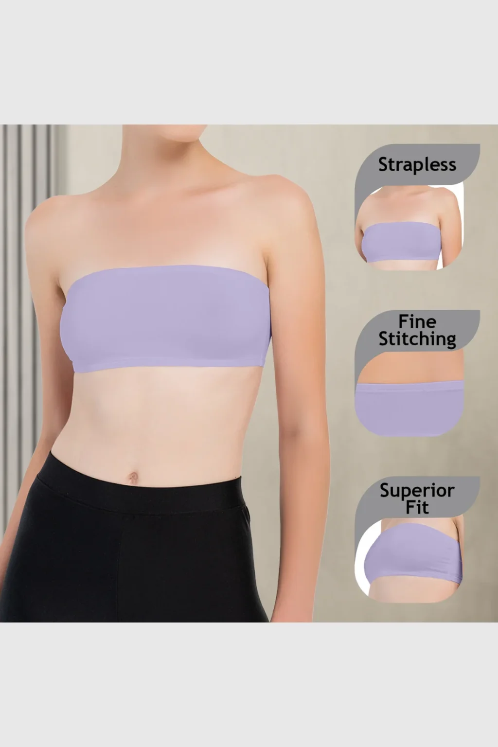 Girls Strapless Bandeau Top