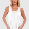 Women's Bubble Hem Vest Top