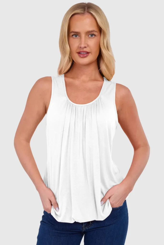 Women's Bubble Hem Vest Top