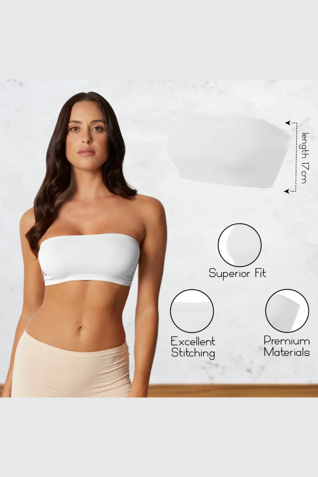 Women's Strapless Bandeau Top