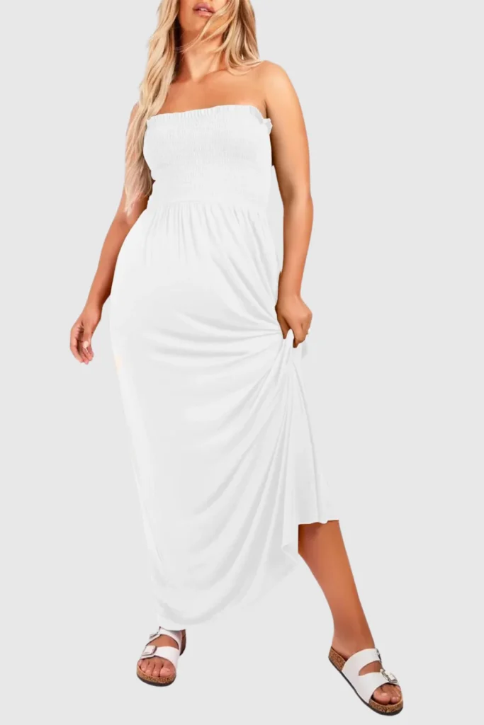 Women's Strapless Maxi Dress