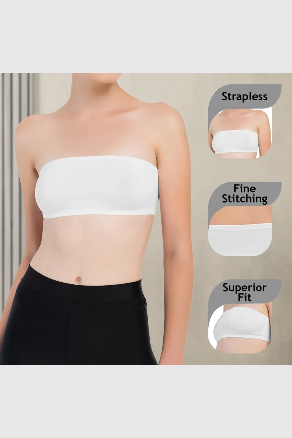 Girls Strapless Bandeau Top